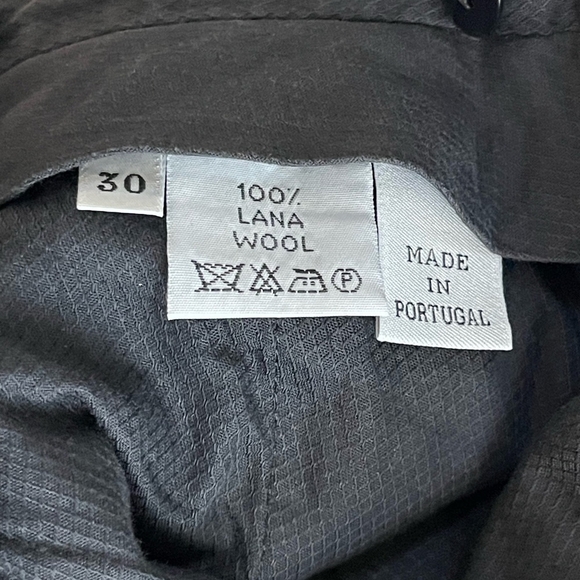 Men’s Dress Pants ERMENEGILDO ZEGNA Collared Pants Dark Gray Trousers Wool Pants - Picture 6 of 6